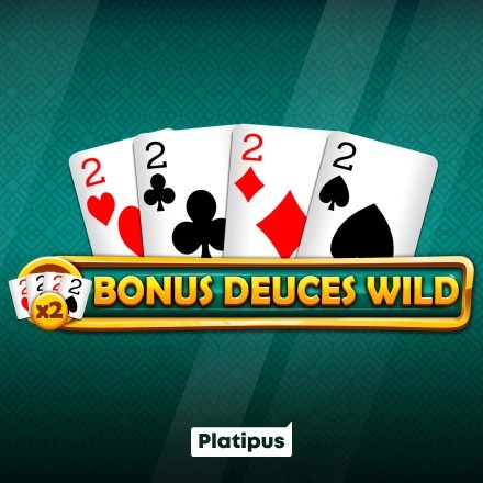 Bonus Deuces Wild slot logo by Platipus at Spinko24