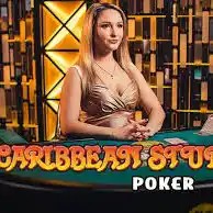 Caribbean Stud Poker by Evolution, showcased at spinko24-casino.net – game logo