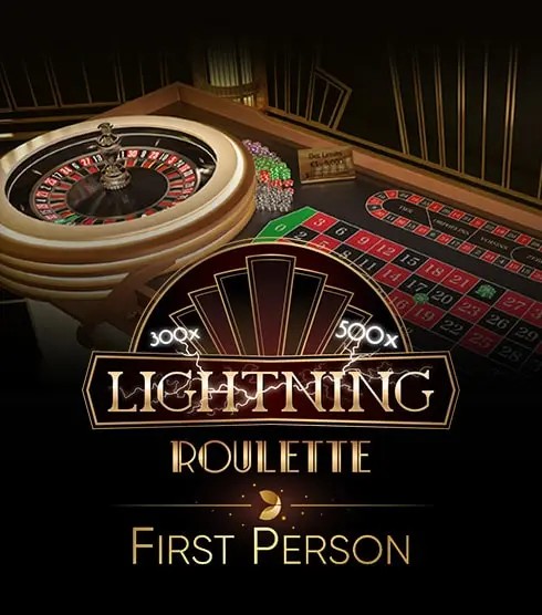 First Person Lightning Roulette casino game by Evolution – featured logo at Spinko24