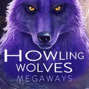 Howling Wolves Megaways slot logo by Booming Games at Spinko24