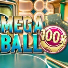Mega Ball 100x game by Evolution – logo hosted on Spinko24